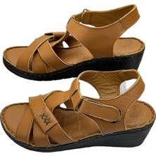 Rubin Leather  Tam Ortopedik  Deri Kadın Sandalet Deri Sandalet