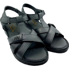 Rubin Leather  Tam Ortopedik  Deri Kadın Sandalet Deri Sandalet