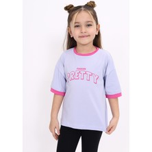 Toontoy Kız Çocuk Baskılı Tişört
