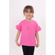 Toontoy Kız Çocuk Baskılı Tişört