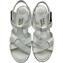 Rubin Leather  Tam Ortopedik  Deri Kadın Sandalet Deri Sandalet