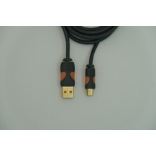 Ttaf USB 2.0 Erkek-Mini USB 5 Pin Erkek 24K Altın 1.8 Metre