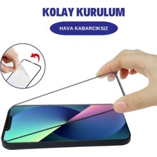 OSG iPhone 12 ve 12 Pro Uyumlu (2 Model) Tam Kapatan Tamperli Cam Ekran Koruyucu Kırılmaz Cam Premium