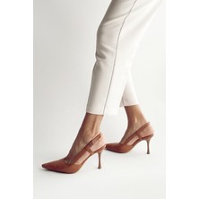 Nope21 Camellia Taba  Deri Stiletto