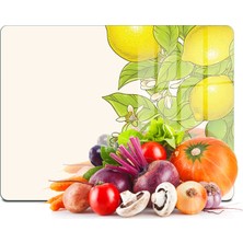 Decovetro Cam Kesme Tahtası ve Sunumluk Vintage Lemon 30X40 cm