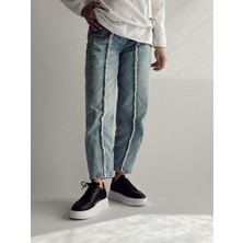 Nope21 Vegas Siyah  Deri Sneaker