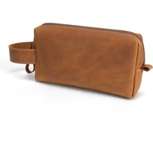 Design Craft Deri Unisex El Çantası - Slim Dopp Kit