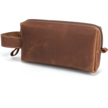 Design Craft Deri Unisex El Çantası - Slim Dopp Kit