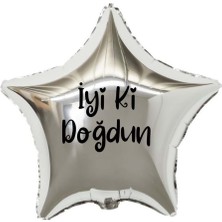 Ata Parti Dünyası İyi Ki Doğdun Yazılı 18 Inç Folyo Balon