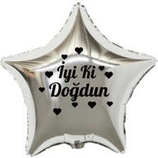 Ata Parti Dünyası İyi Ki Doğdun Yazılı 18 Inç Folyo Balon