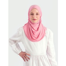 Schaless Pratik Pileli Çocuk  Hazır Türban - Pembe