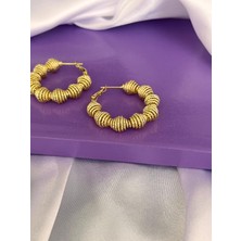 Deta Accessory Vıp Seri Gold Domino Küpe