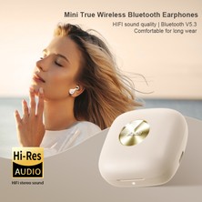 Amorus Xundd X19 Tws Kolye Bluetooth Kulaklık Mini Taşınabilir Kablosuz Kulaklık Desteği Hassas Dokunmatik Kontrol - Beyaz (Yurt Dışından)