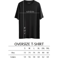 Çapıt %100 Pamuk Sıfır Yaka Kısa Kollu Siyah Oversize T-Shirt