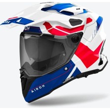 Aıroh Commander 2 Reveal Blue Red Gloss Kask