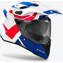 Aıroh Commander 2 Reveal Blue Red Gloss Kask