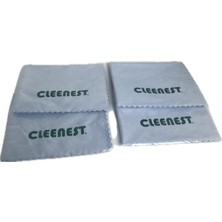 Cleenest Microfiber Gözlük,güneş Gözlüğü Camı , Cep Telefon Ekranı  Temizleme Bezi 4 Adet 15X18 cm