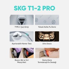 Skg T1-2 Pro Masaj Yastığı, Termoterapi-Isı Terapisi, Bel, Kalça, Sırt, Omuz Boyun Masaj Aleti