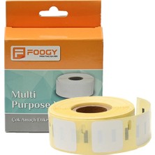 Foogy Dymo Lw Etiket Muadili Çok Amaçlı Etiket Kare 25 mm x 25 mm 750 Adet