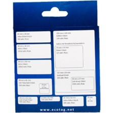 Ecotag Dymo Lw Etiket Muadili Çok Amaçlı Etiket 19 mm x 51 mm 500 Adet