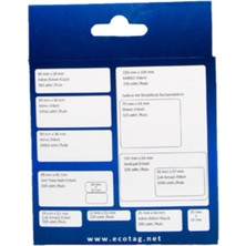 Ecotag Dymo Lw Muadili Çok Amaçlı Etiket Kare 25 mm x 25 mm 750 Ad