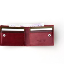Helmbrook London Rigby Erkek Bordo Lacivert Deri Cep Tasarım Çok Bölmeli Rfid Korumalı Cüzdan