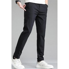 Yakamel Erkek Regular Dokuma Kumaş Yüksek Bel Cepli Lise Boy Okul Pantolon