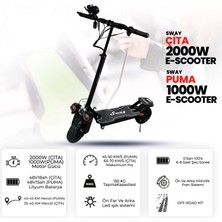 Sway Çita Çift Amortisörlü 1000W 10 Inç Elektrikli Scooter