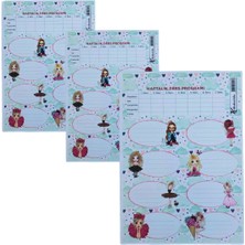 Glanart Kendinden Yapışkanlı Okul Etiketi-Kitap Defter Etikeli 3 Parça (24 Kitaplık)