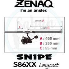 Zenaq Snipe S86XX Long Cast (K) 2.59MT 8-40GR Spin Kamış