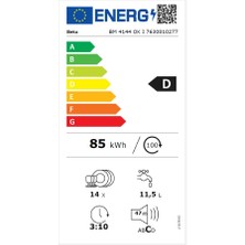 Bm 4144 Ok I D Enerji Sınıfı 4 Programlı Inox Bulaşık Makinası (otomatik kapı açma özelliği)