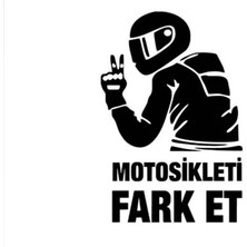 Hfz Works Motorsikleti Fark Et 15 x 9 cm Oto Sticker Motorsiklet Sticker