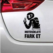 Hfz Works Motorsikleti Fark Et 15 x 9 cm Oto Sticker Motorsiklet Sticker