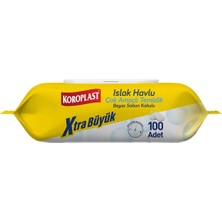 Koroplast Mop Uyumlu Extra Büyük Islak Temizlik Havlusu Beyaz Sabun Kokulu 600 Yaprak