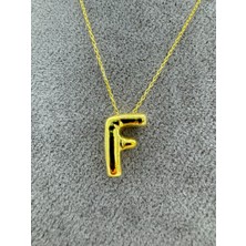 Rigel Jewelry Balon Harf Gümüş F