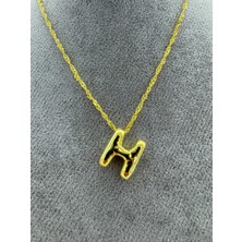 Rigel Jewelry Balon Harf Gümüş Kolye H