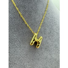 Rigel Jewelry Balon Harf Gümüş Kolye H