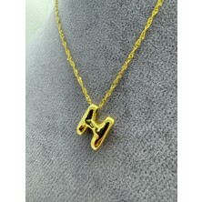 Rigel Jewelry Balon Harf Gümüş Kolye H