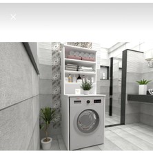 Pratik Mobilya Çamaşır Makinası Dolabı Banyo Dolabı