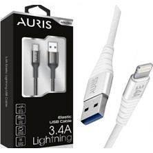 Auris 6A Elastik Lighting USB Kablo