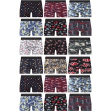 Cnt Erkek 5 Adet Rastgele Sürpriz Desenli Boxer - Özel Gizemli Paketinde Sürpriz Boxer