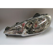 Peugeot 206 Hb 02/09 Far Lambası Sol Elektri̇kli̇/motorsuz (Şeffaf Camlı) H7/h7 (Ayfar)