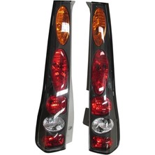 Bzt Honda Crv- 02/04; Modifiye Stop Lambası Sağ/sol Set 2 Parça Sarı/kırmızı/beyaz Siyah Çerçeveli
