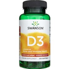 Swanson Vitamin D3  5000 Iu 250 Softgels