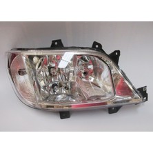 Mercedes Sprinter 03/07 Far Lambası Sağ Elektri̇kli̇/si̇sli̇/şeffaf Cam/10 Pi̇nli̇ (H3/h7/h7)(Ayfar)