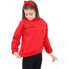 Toontoy Kız Çocuk Baskılı Sweatshirt