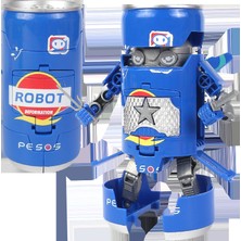 Lecakolma Dönüşümlü Soda Savaşçısı Şişe Içen Robot Modeli (Yurt Dışından)