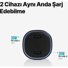 Ttec Şarj Akım Korumalı 60W Çift Pd Giriş Araç Çakmaklık Şarjı Tüm Araçlarla Uyumlu Araç Şarj Başlık