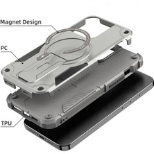 OSG iPhone 13 ve 14 Uyumlu Kılıf Darbe Emici Şık Tasarım Koruyucu Kamera Çerçeveli Tank Kılıf