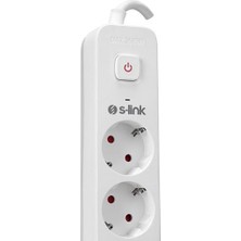 S-link SPG501S 1.5m 1.5mm 100% Bakır 750 Joule 5 li Anahtarlı Akım Korumalı Priz